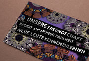 FUCK YOU CARDS: Faulheit Freundschaft lustige Grußkarte Foto