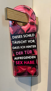1 Türhänger - 2 Sprüche: Sex & Jungfrau