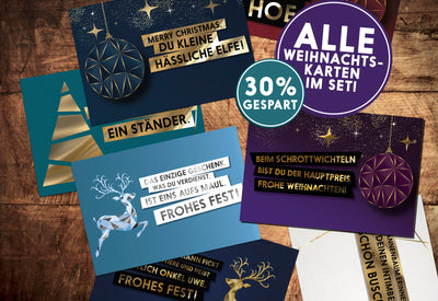 Coverbild lustige Grußkarten Set Weihnachten