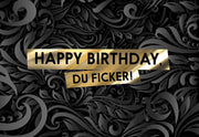 FUCK YOU CARDS: Happy Birthday du Ficker lustige Geburtstagskarte Front