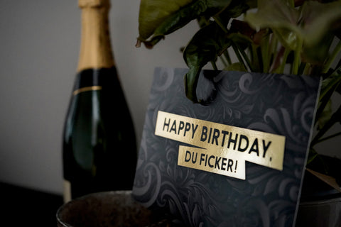 FUCK YOU CARDS: Happy Birthday du Ficker lustige Geburtstagskarte Front