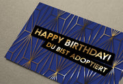 FUCK YOU CARDS: Du bist adoptiert lustige Geburtstagskarte Foto