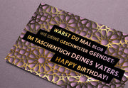 FUCK YOU CARDS: Taschentuch Vater komische Geburtstagskarte Foto