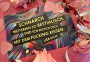 Valentinstag Karte Postkarte FCK YOU CARDS lustig frech