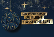 FUCK YOU CARDS: Hässliche Elfe fiese Weihnachtskarte Front