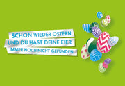 FCK YOU CARDS: Eier nicht gefunden Osterkarte Front