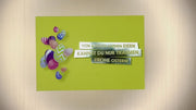 Produktvideo der lustigen Grußkarte zu Ostern "Ausgeblasene Eier" von vorne
