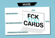 lustige Weihnachtskarte von FCK YOU CARDS Maße